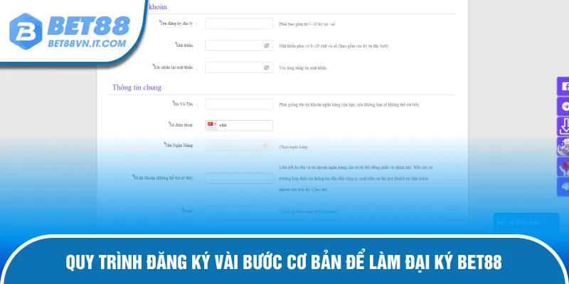 Đại Lý Bet88 – Hướng Dẫn Cách Hợp Tác Và Nhận Hoa Hồng Quy trình đăng ký chung để hợp tác cùng nhà cái