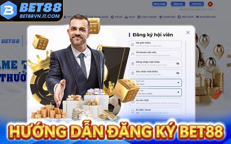 Bet88 Các bước đăng ký tài khoản và giao dịch tại BET88